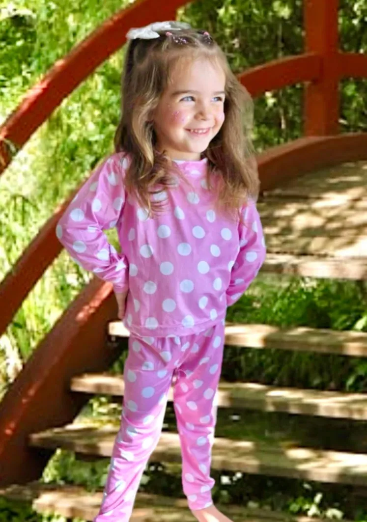 2 left! 4T & 6/7yr ~ Joggers ~ Pink Polka Dots