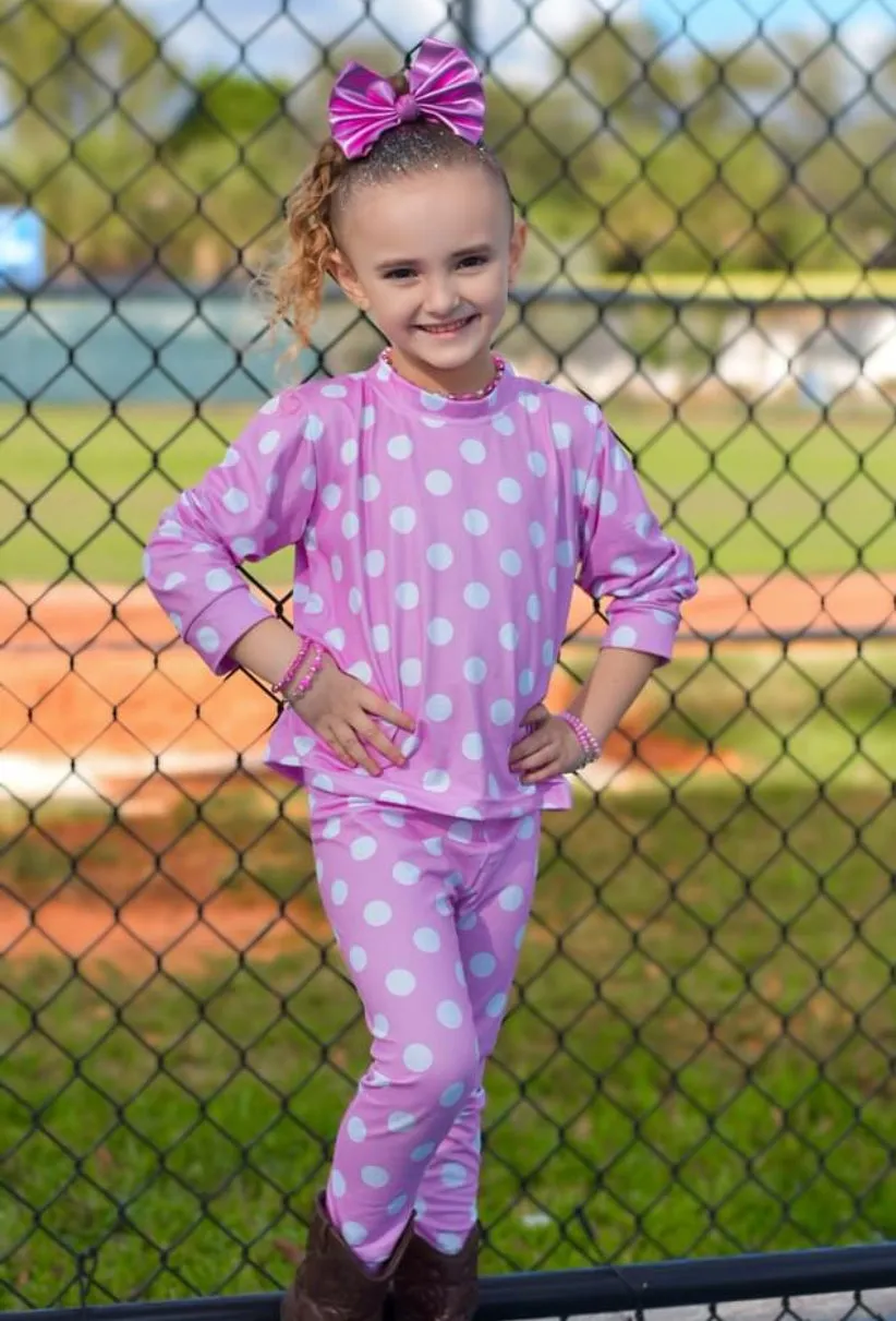 2 left! 4T & 6/7yr ~ Joggers ~ Pink Polka Dots