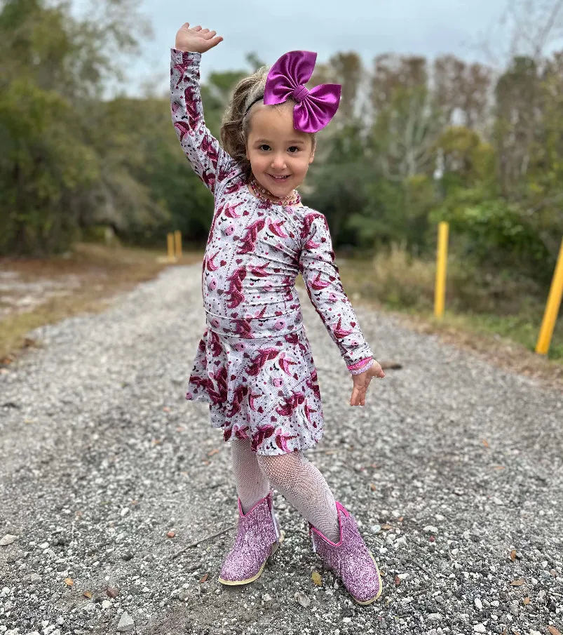 2 left! 6/7 & 7/8yr ~ Twirl Skort ~ Unicorns