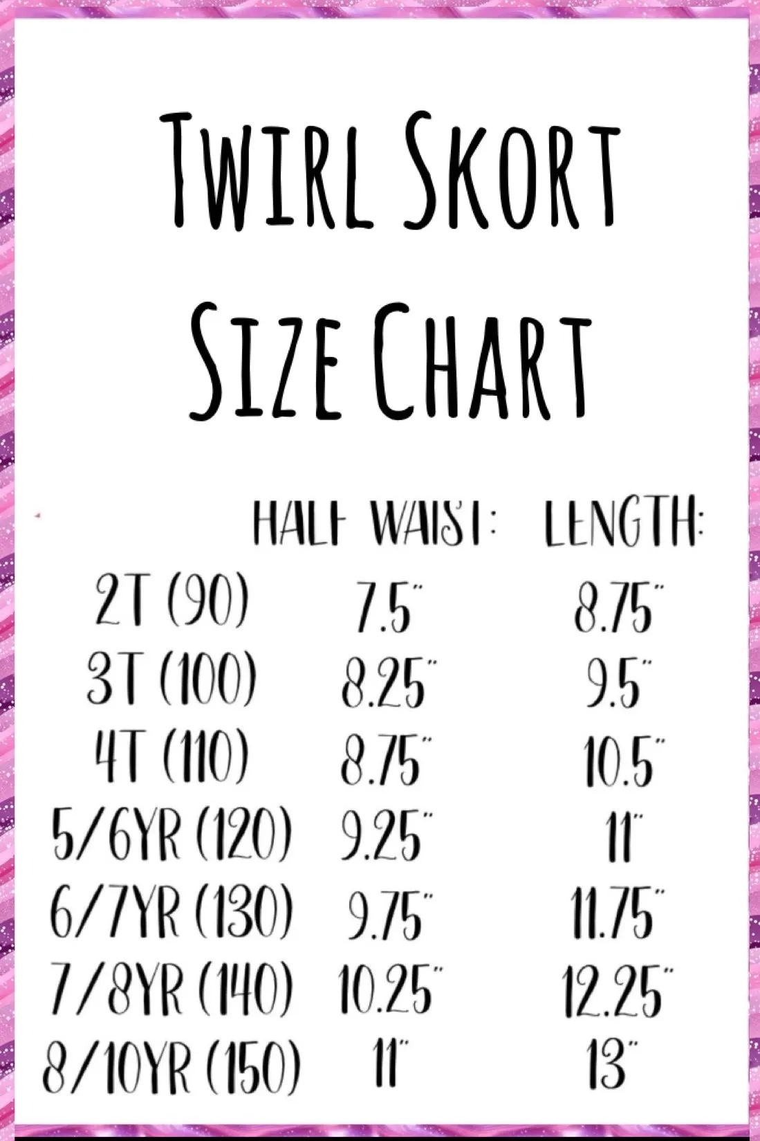 2 left! 6/7 & 7/8yr ~ Twirl Skort ~ Unicorns