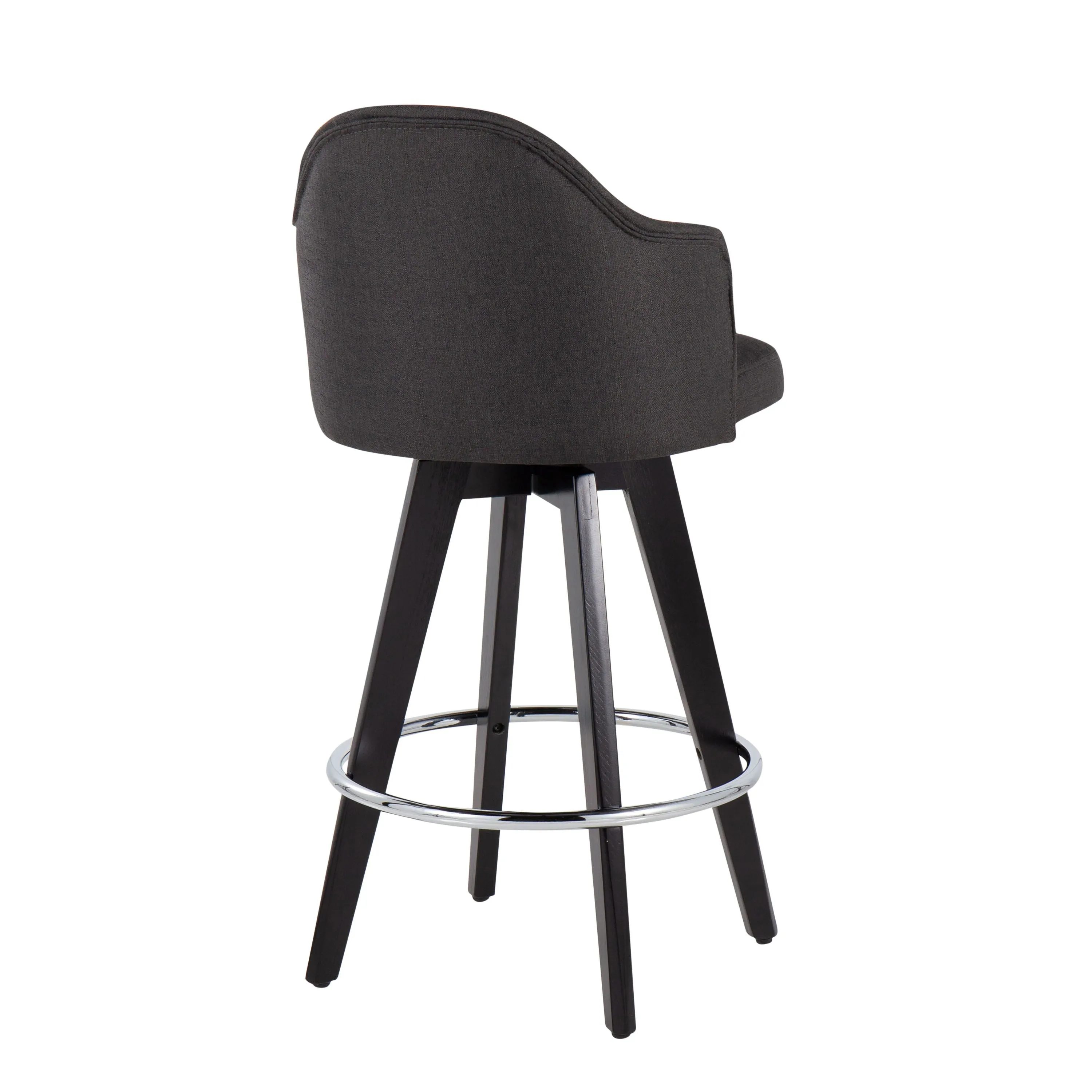 Ahoy - Contemporary Fixed Height Counter Stool With Round Footrest (Set of 2) by Couch.com
