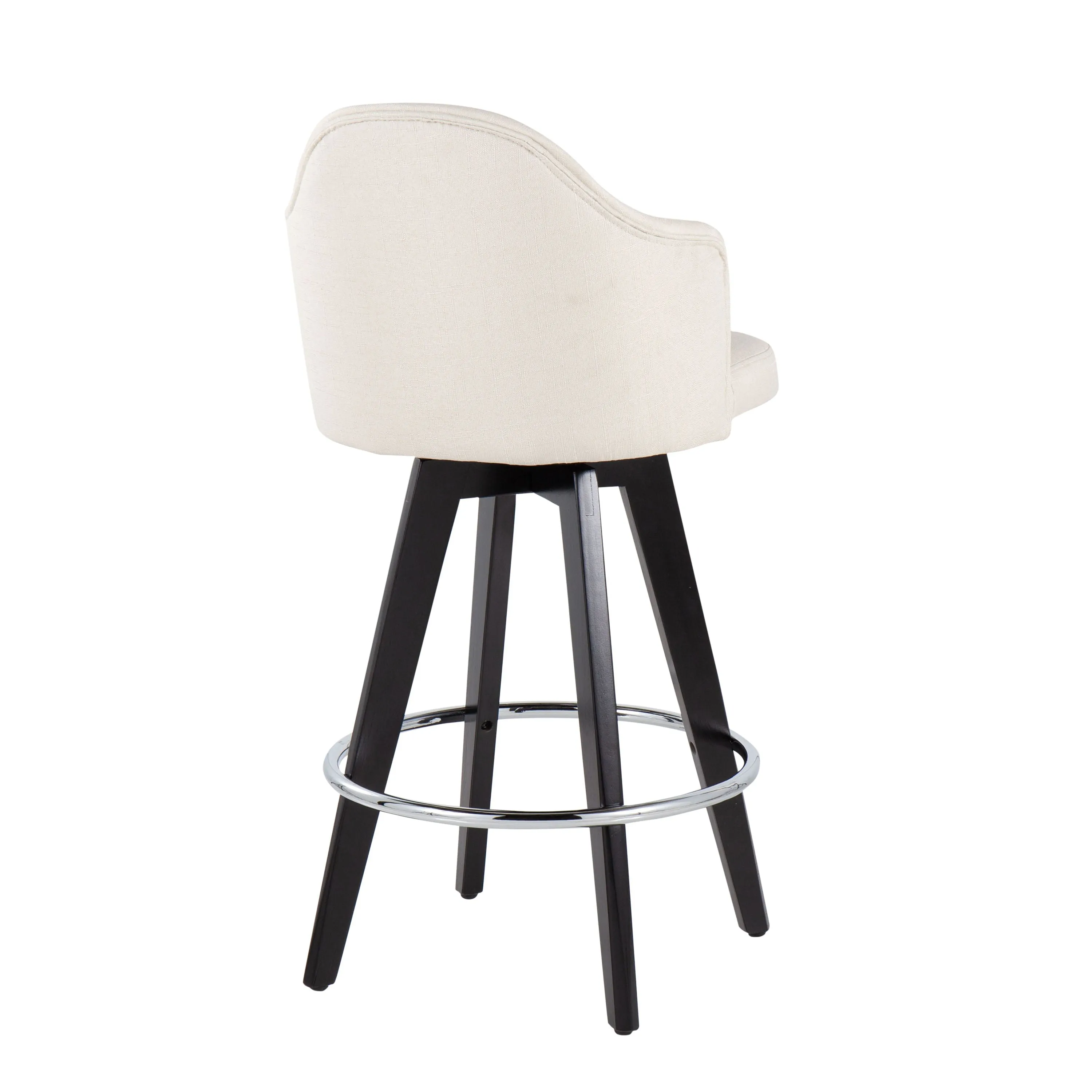 Ahoy - Contemporary Fixed Height Counter Stool With Round Footrest (Set of 2) by Couch.com