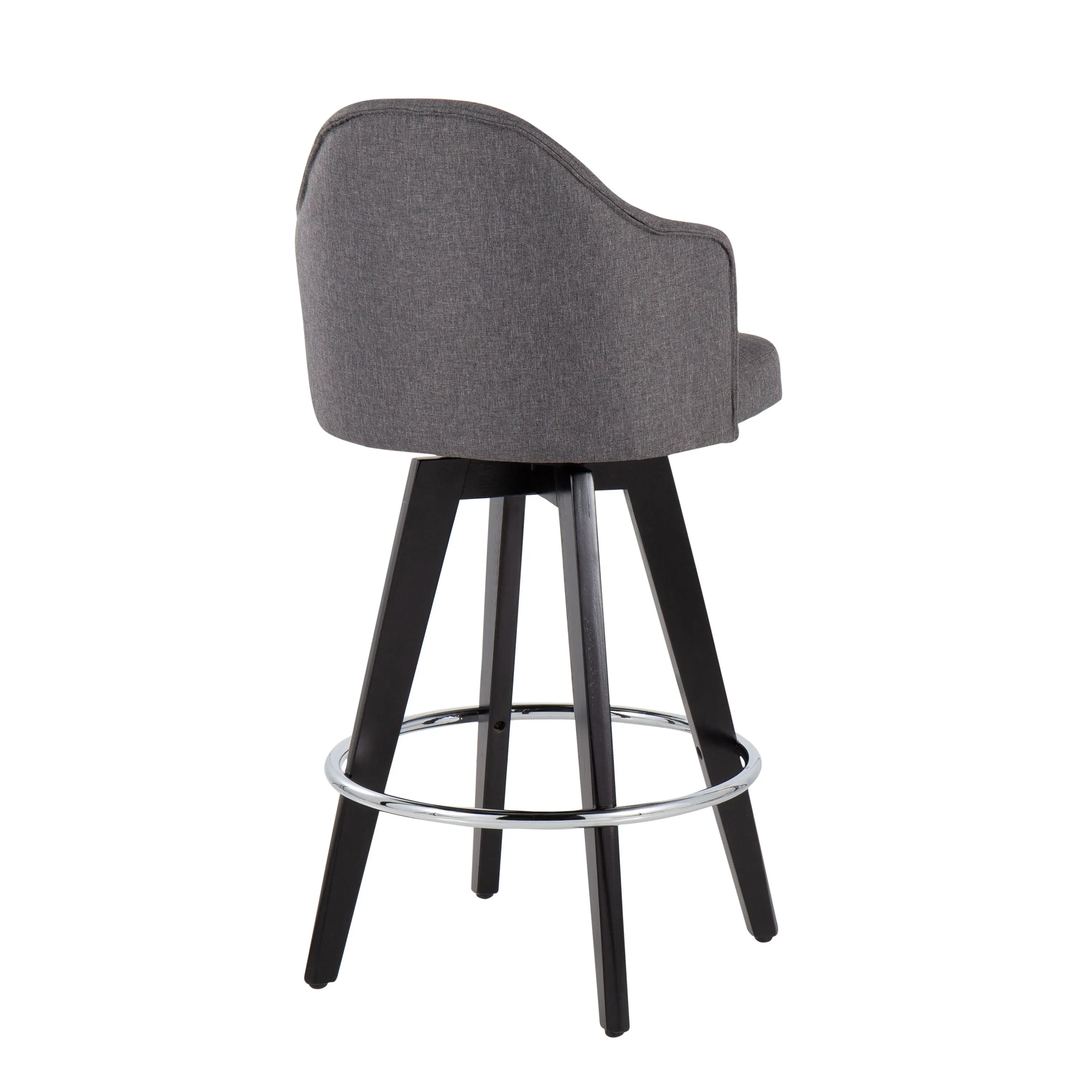 Ahoy - Contemporary Fixed Height Counter Stool With Round Footrest (Set of 2) by Couch.com
