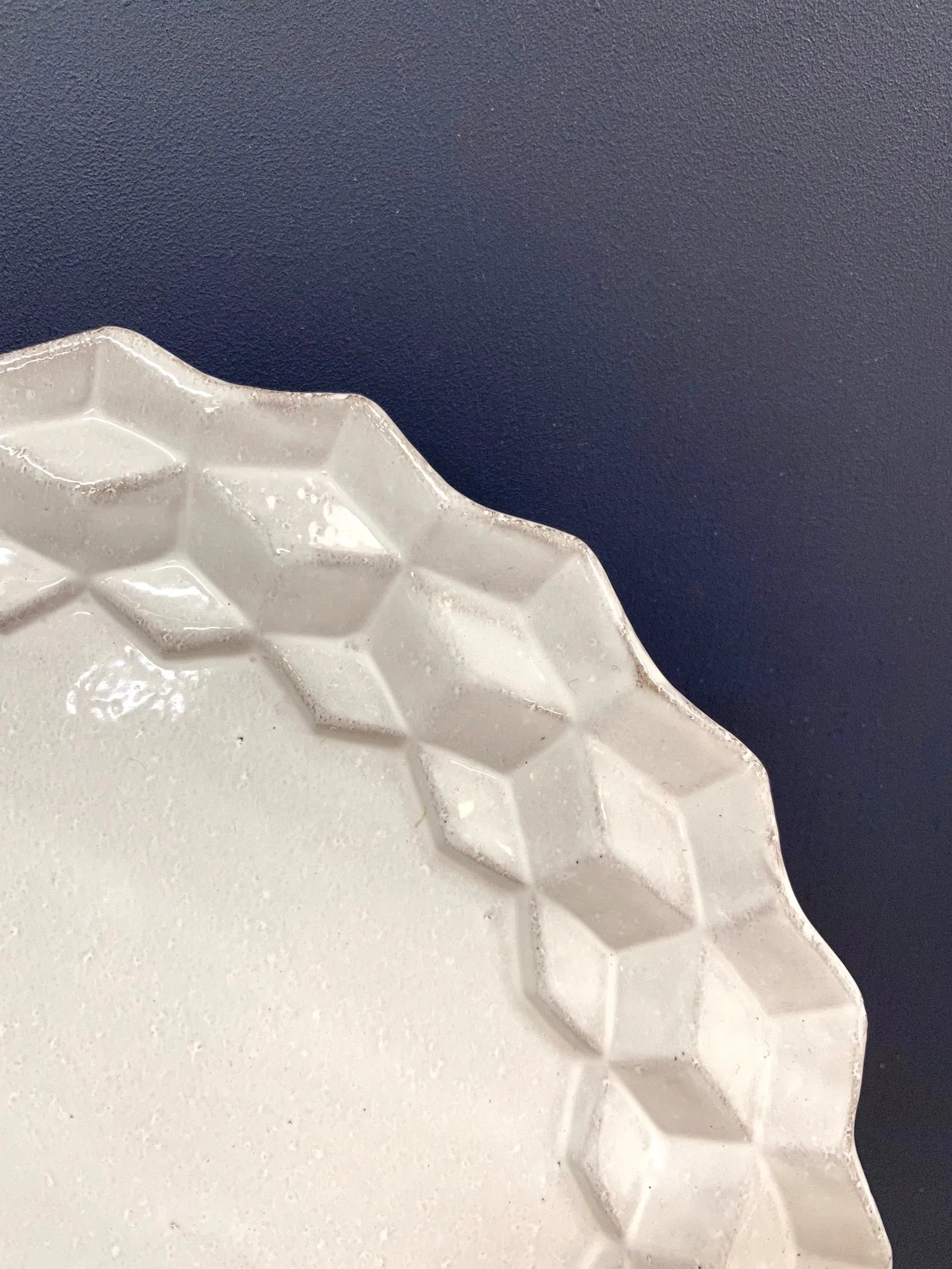 Astier de Villatte Cube Dessert Plate