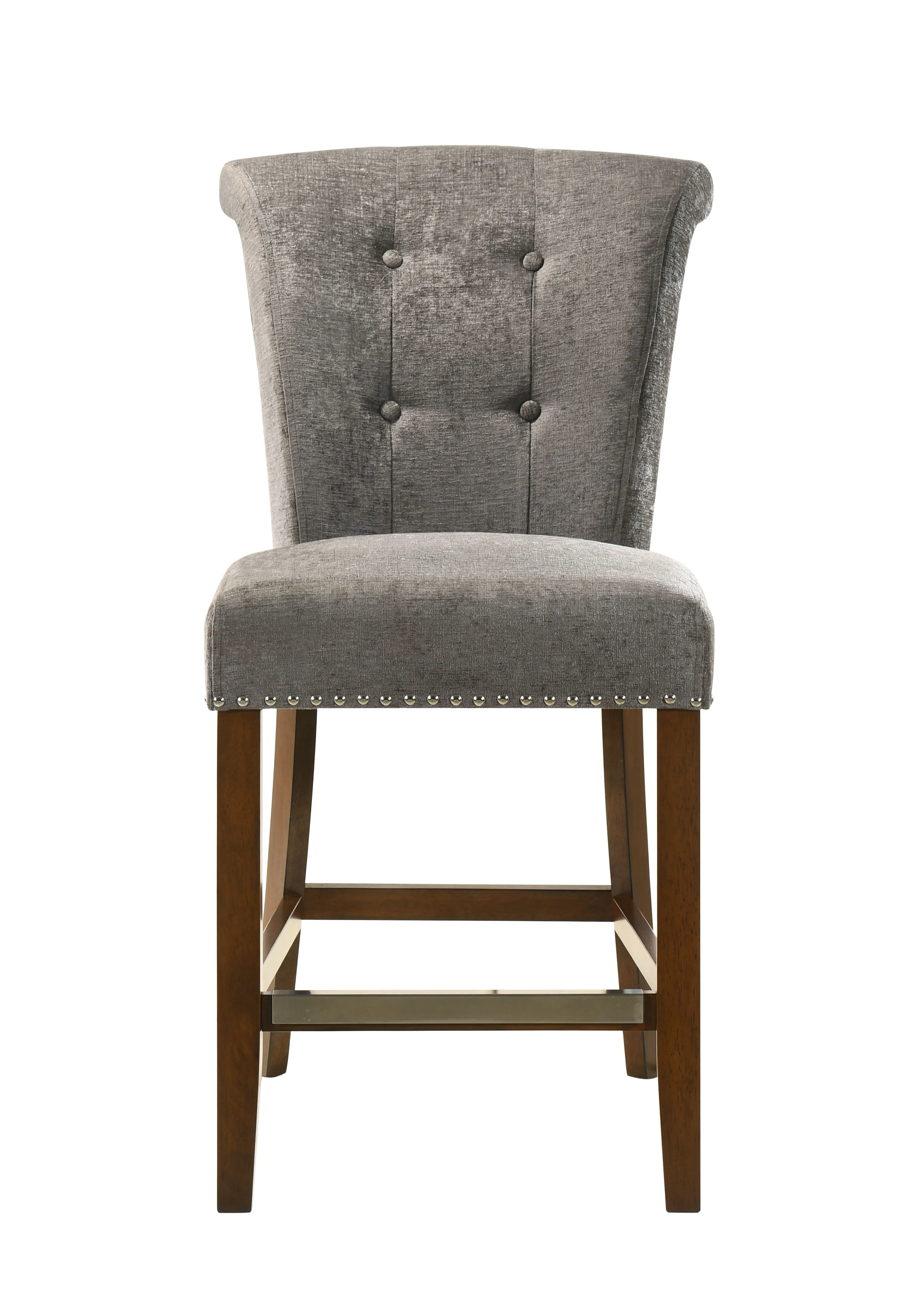 Auggie - 20.5" Fabric Counter Height Chair With Nailhead Trim by Couch.com