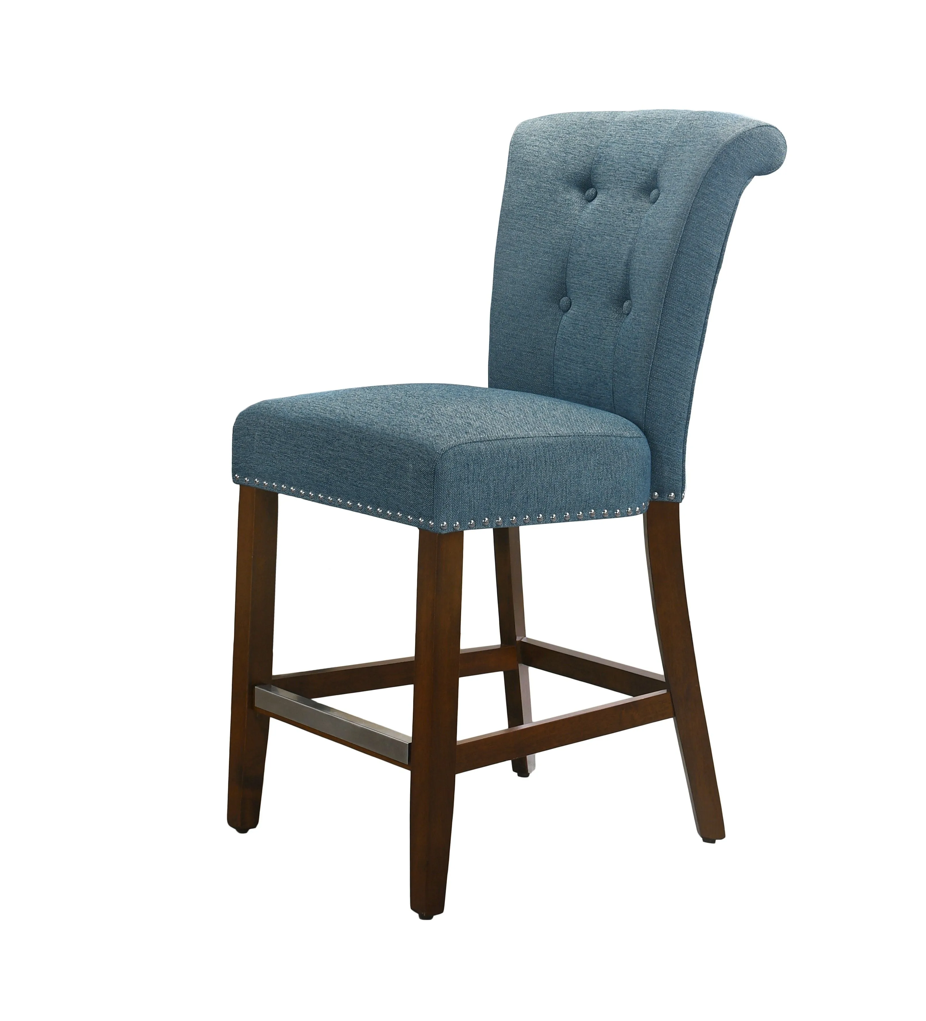 Auggie - 20.5" Fabric Counter Height Chair With Nailhead Trim by Couch.com