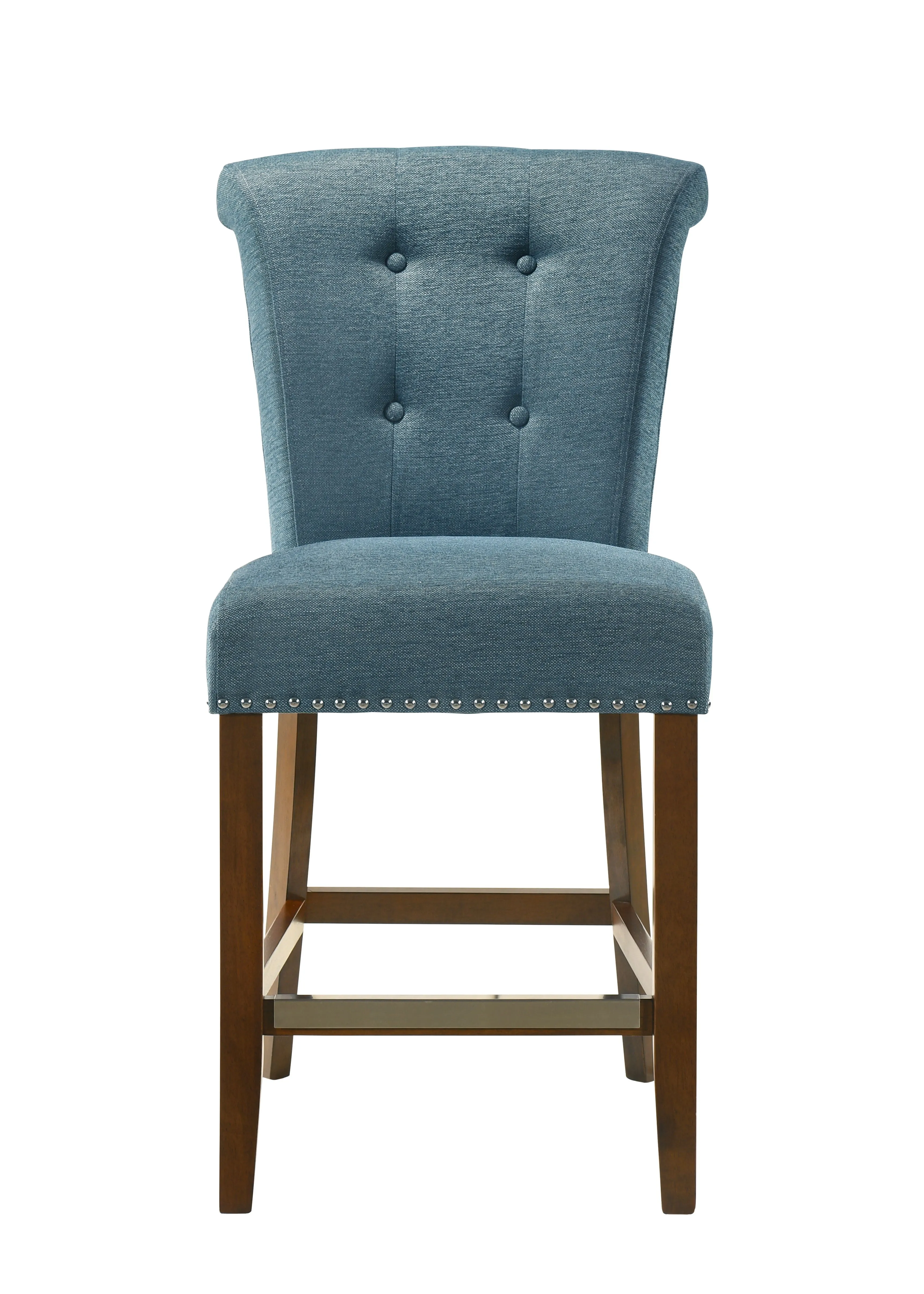 Auggie - 20.5" Fabric Counter Height Chair With Nailhead Trim by Couch.com