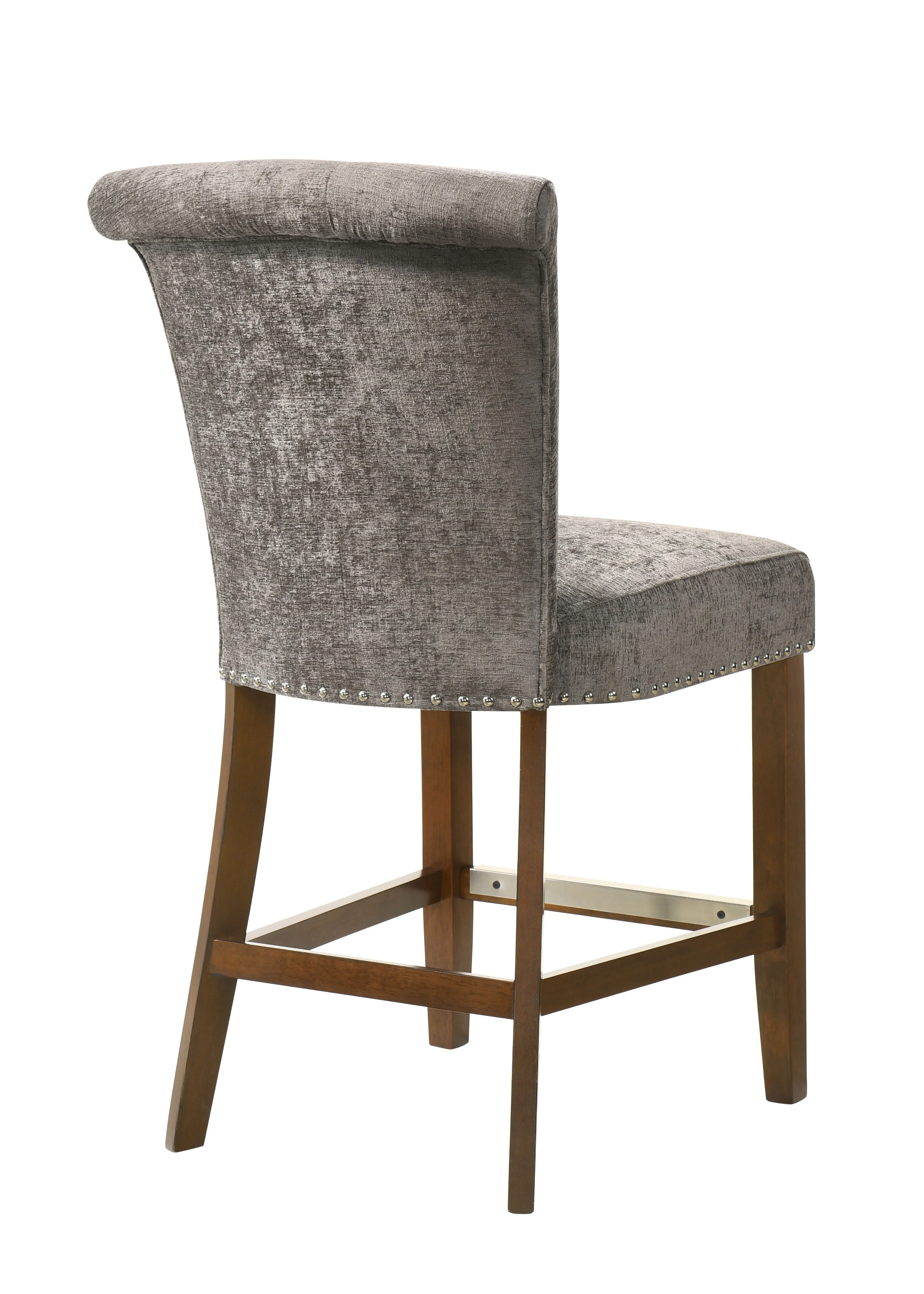Auggie - 20.5" Fabric Counter Height Chair With Nailhead Trim by Couch.com