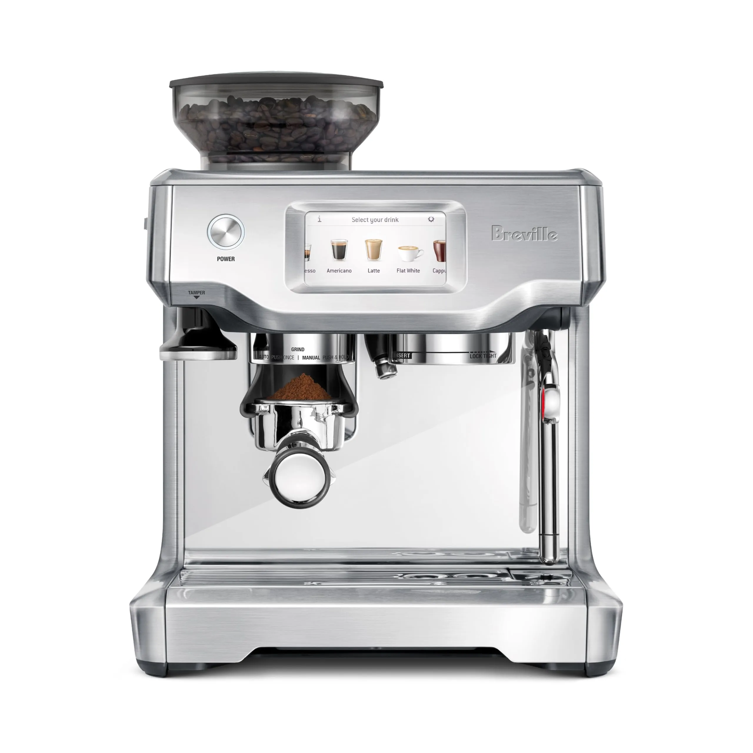 Breville Barista Touch Espresso Machine, One Size, Brushed Stainless Steel