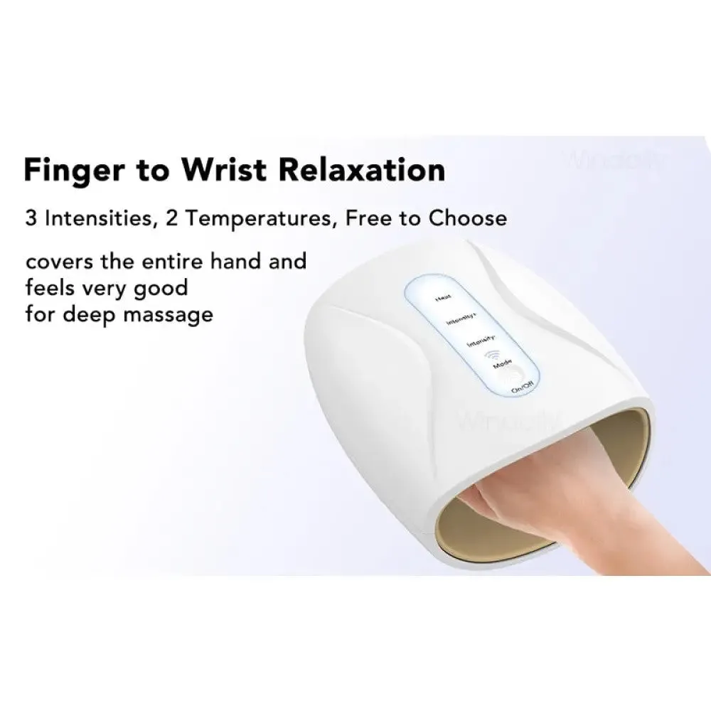 Electric Air Pressure Heat Compresses Heating Palm Finger Hand Massager for Pain Relief