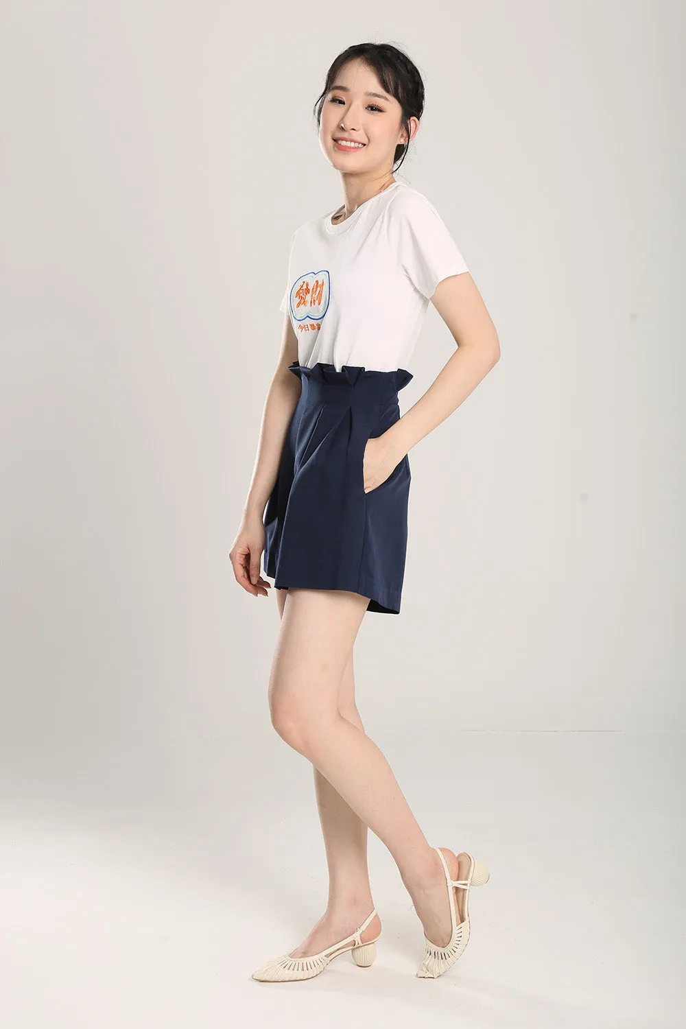 Fatt Chai Embroidered Top in White