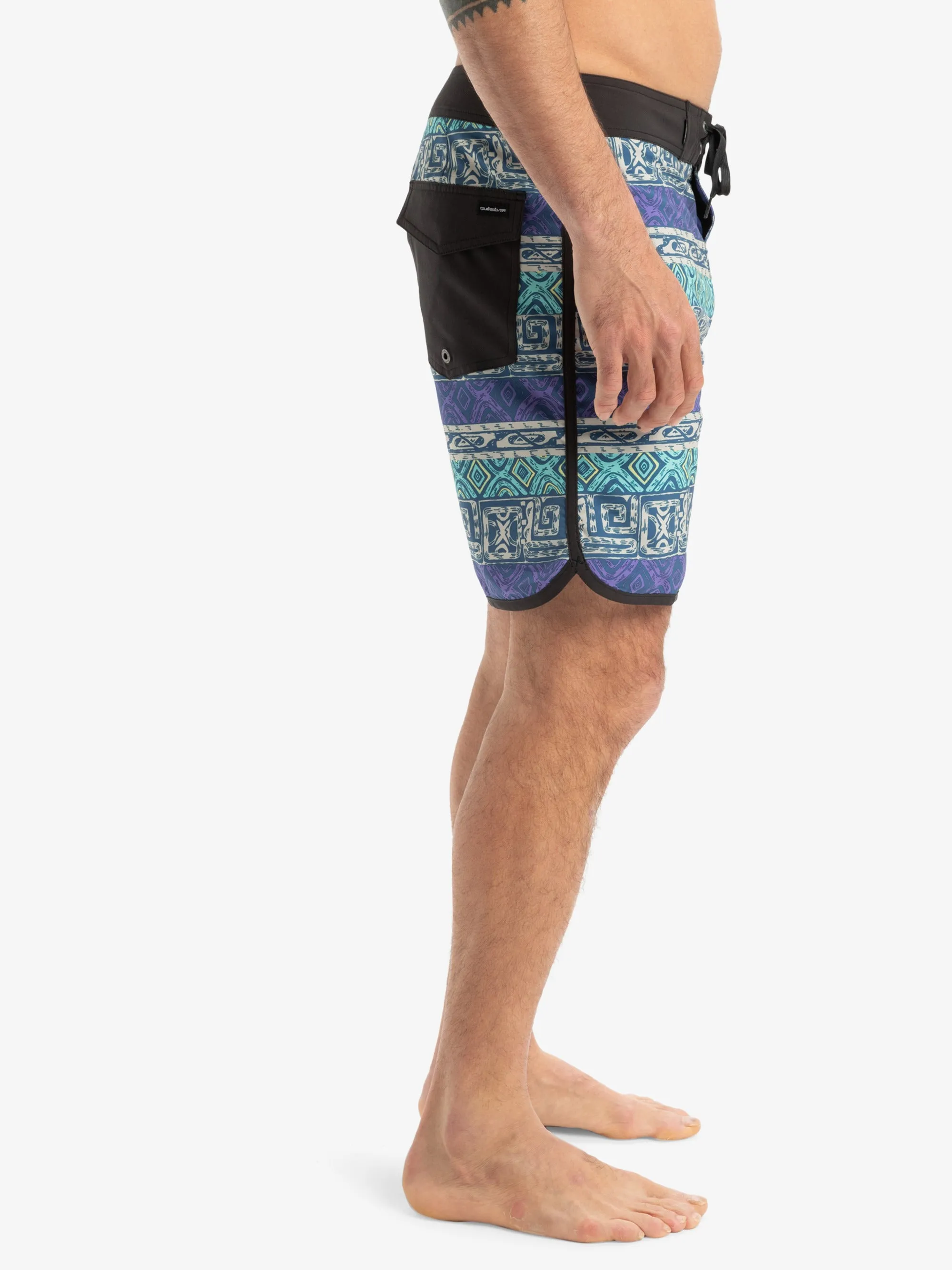 Mens Global Heat Surfsilk Scallop 18" Boardshorts