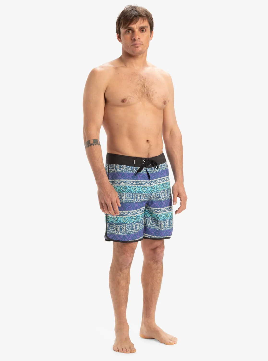 Mens Global Heat Surfsilk Scallop 18" Boardshorts