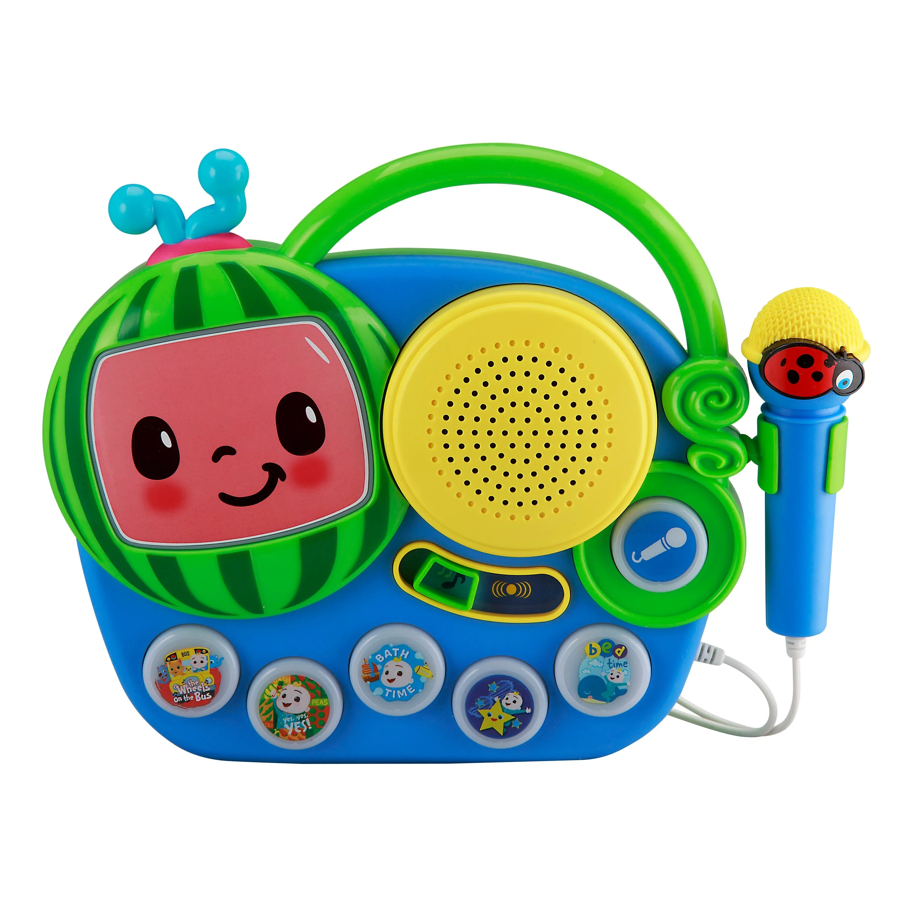 [OPEN BOX] KIDdesigns CoCoMelon My First Sing Along Boombox for Kids - Multi-color