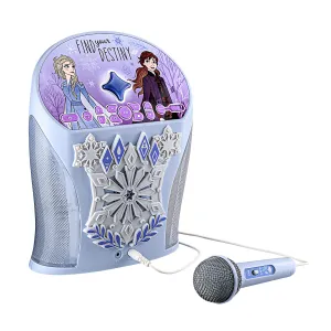 [OPEN BOX] KIDdesigns Disney Frozen Bluetooth Karaoke Machine w/ Microphone for Kids - Multi-color