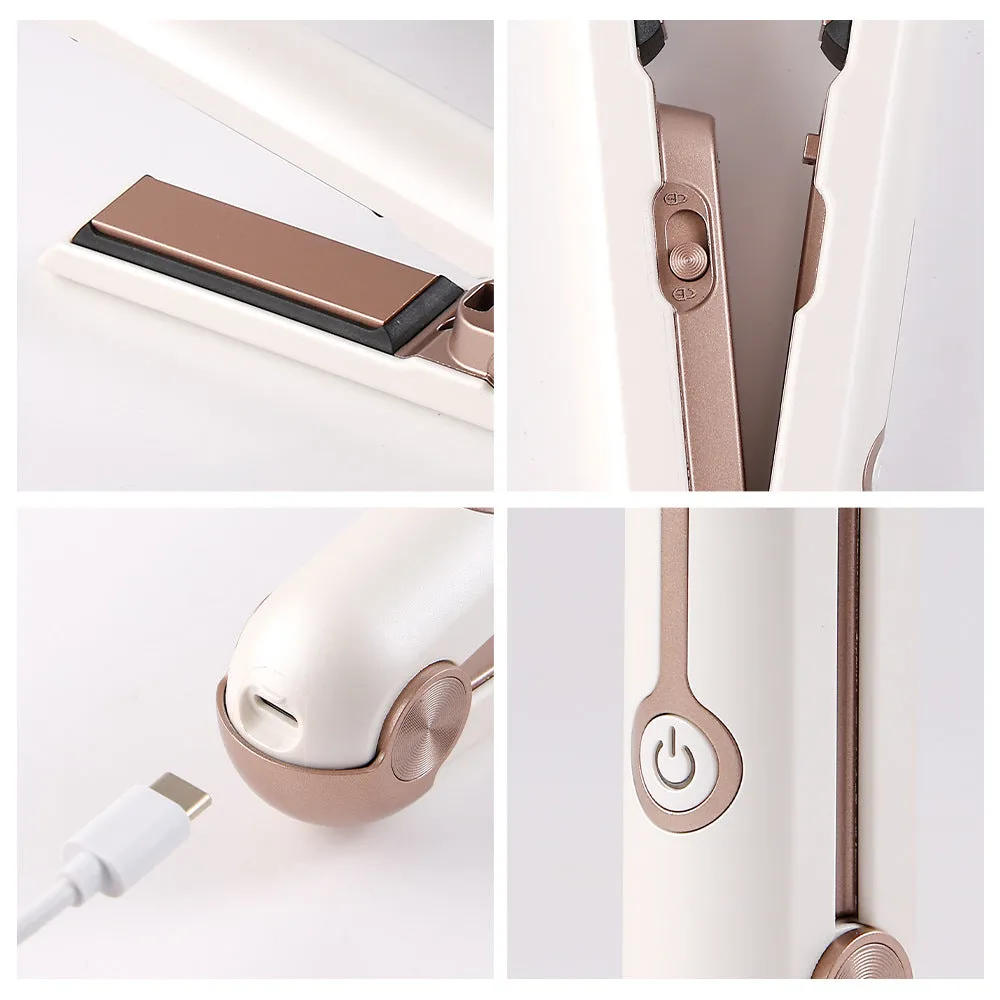 Portable Mini 2-in-1 USB Charging Straightener