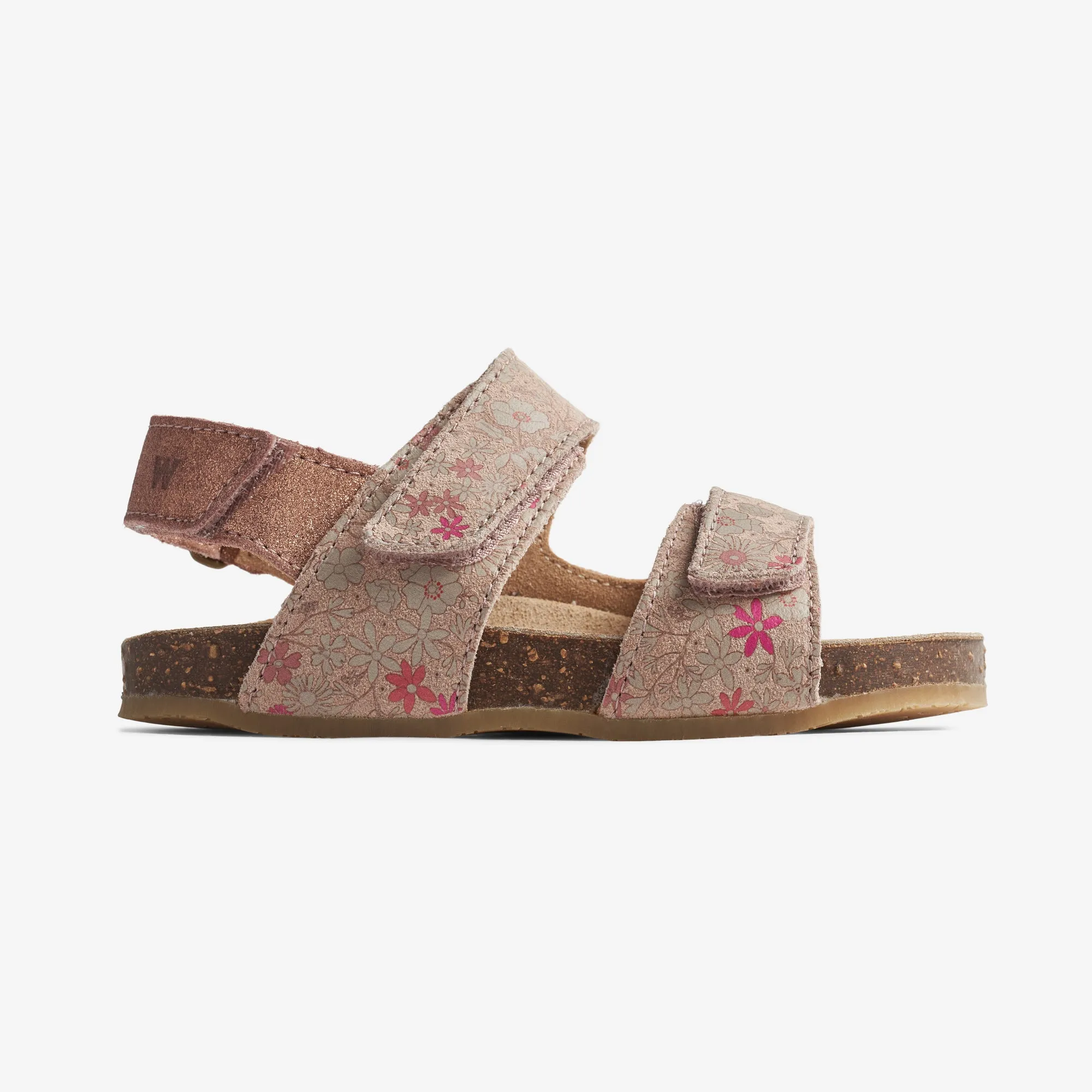 Sandal Clara - rose white flowers