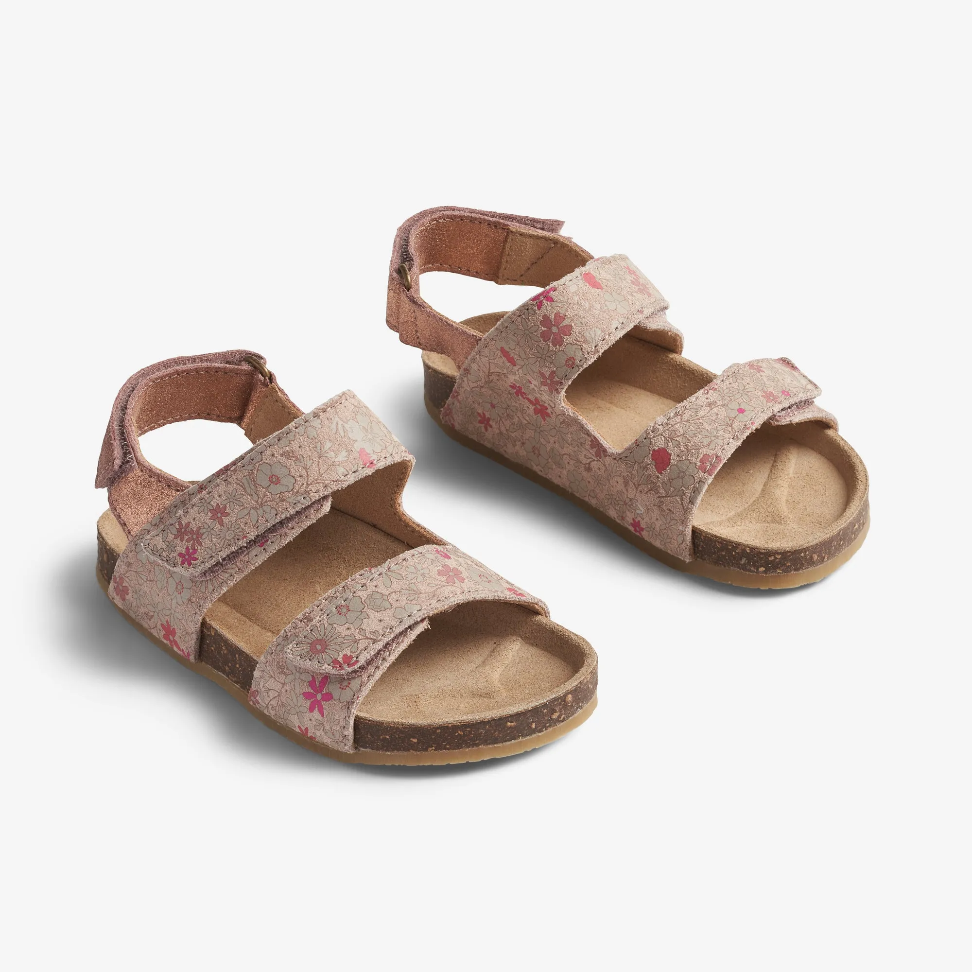 Sandal Clara - rose white flowers
