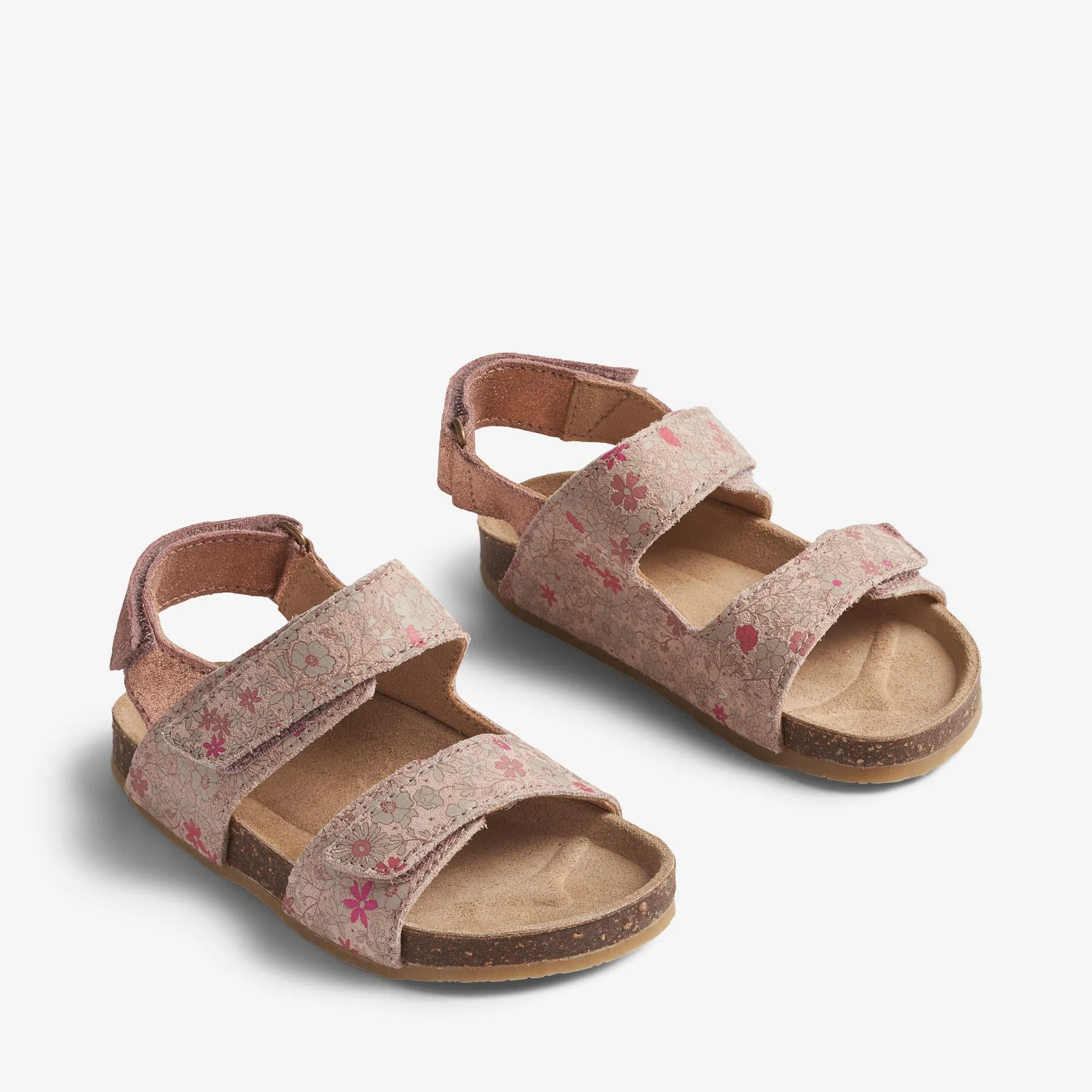Sandal Clara - rose white flowers