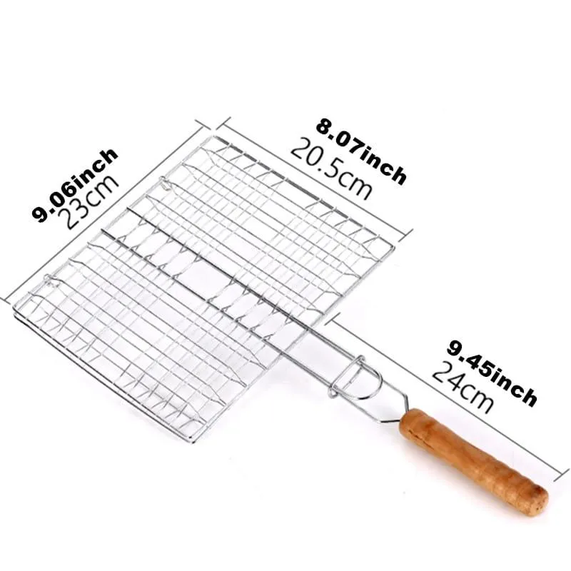 Stainless Steel Portable BBQ Grilling Basket