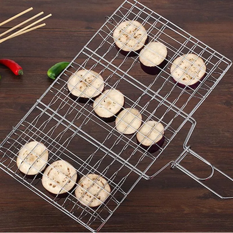 Stainless Steel Portable BBQ Grilling Basket