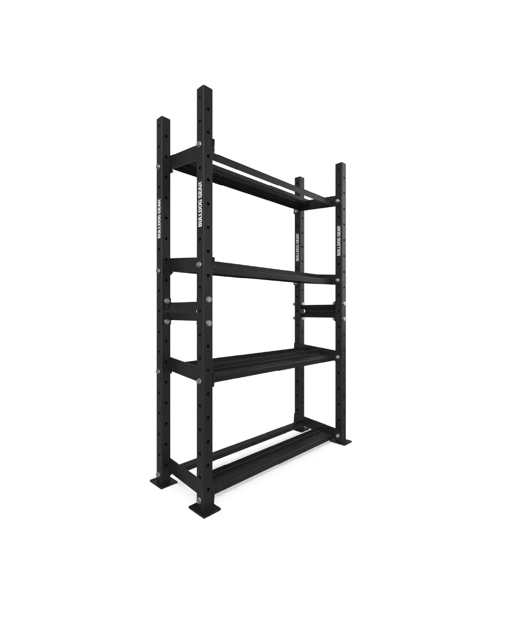 The Bulldog Gear - Hex Dumbbells 2.0 390kg Set (2.5kg to 30kg)   Storage System - 120cm