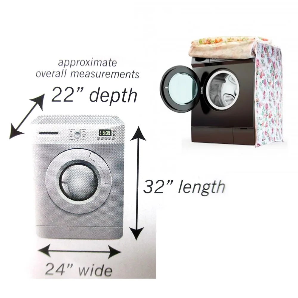 Waterproof Washing Machine Zippered Dust Cover Protection Durable Front Load New