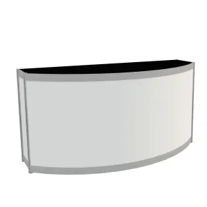 White Semicircular Counter